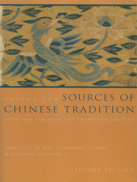 Lufrano, Richard John, Chan, Wing-tsit, De Bary, William Theodore — Sources of Chinese Tradition, Volume II