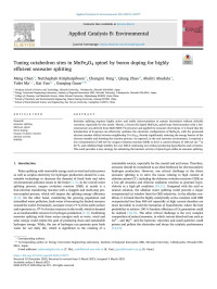 Meng Chen — Tuning octahedron sites in MnFe2O4 spinel by boron doping for highly efficient seawater splitting