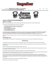 penny hughes — Russian Kettlebell Challenge Certification Requirements | Certification Requirements | Dragon Door