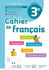 Chantal Bertagna, Françoise Carrier-Nayrolles — Cahier de Français 3e - cahier d'activités corrigé (Ed. 2022)