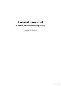 Marijn Haverbeke — Eloquent JavaScript