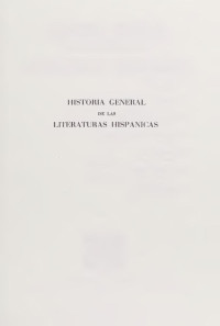 Díaz-Plaja, Guillermo, 1909-1984, editor — Historia general de las literaturas hispánicas