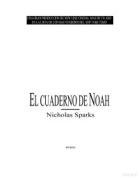 Nicholas Sparks — El cuaderno de Noah
