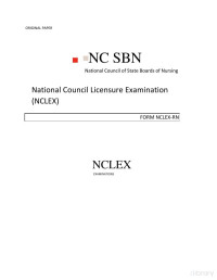Unknown — NCLEX. National Council Licensure Examination
