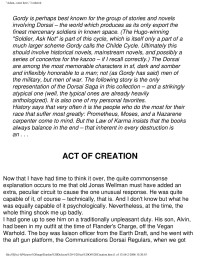 Act of Creation — Dickson, Gordon - Act of Creation