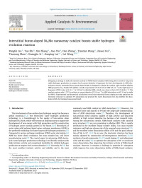 Pengfei Liu — Interstitial boron-doped Ni4Mo nanoarray catalyst boosts stable hydrogen evolution reaction