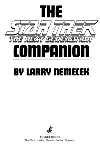 Larry Nemecek — The Star Trek: The Next Generation Companion: Revised Edition