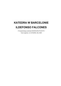 ildefonso falcones — KATEDRA W BARCELONIE