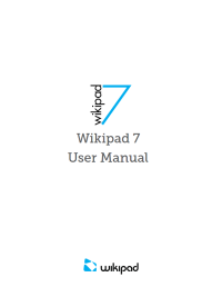 Wikipad — Wikipad 7 User Manual