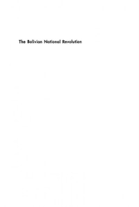 Robert J. Alexander — The Bolivian National Revolution