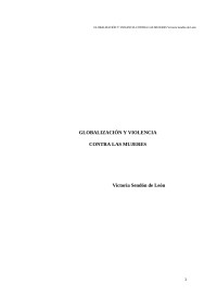 Globalizacion y violencia contra las mujeres [mujeres, Globalizacion y violencia contra las] — Sendon de Leon, Victoria