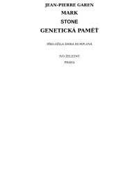 Garen, Jean-Pierre — Geneticka pamet