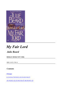 Julie Beard — My Fair Lord