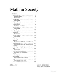 David Lippman — Math in Society