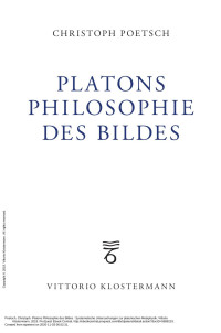 Christoph Poetsch — Platons Philosophie des Bildes