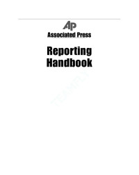 Jerry Schwartz — Associated Press Reporting Handbook