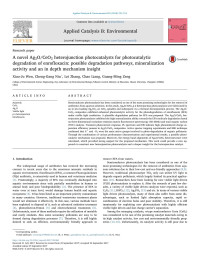 Xiao-Ju Wen & Cheng-Gang Niu & Lei Zhang & Chao Liang & Guang-Ming Zeng — A novel Ag2O/CeO2 heterojunction photocatalysts for photocatalytic degradation of enrofloxacin_ possible degradation pathways, mineralization activity and an in depth mechanism insight