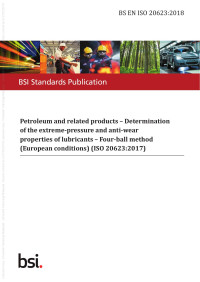 The British Standards Institution — ﻿BS EN ISO 20623:2018﻿
