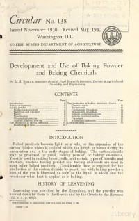 Bailey, L. H. (Liberty Hyde), 1858-1954 — Development and use of baking powder and baking chemicals