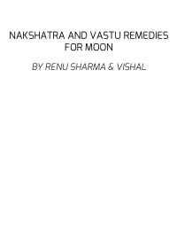 Sharma, Vishal & Sharma, Renu — Nakshatra and Vastu Remedies for Moon