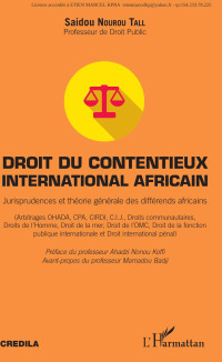 Saidou Nourou Tall — Droit du contentieux international africain: Jurisprudences et théorie générale des différends africains (French Edition)