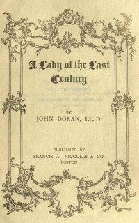 Dr. Doran — A lady of the last century