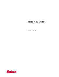 Sabre — Sabre Maxi-Merin User Guide