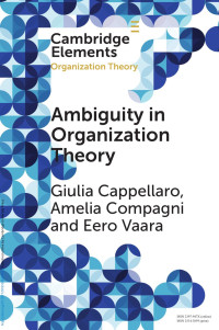 Giulia Cappellaro, Amelia Compagni & Eero Vaara — Ambiguity in Organization Theory