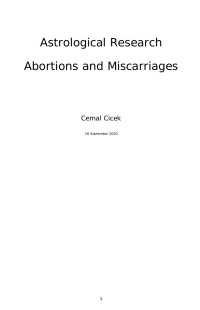 cekmal cichek — Astrological Research - Abortions and Miscarriages