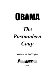 Webster Griffin Tarpley — Obama - The Postmodern Coup: Making of a Manchurian Candidate.doc