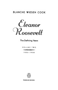 Cook, Blanche Wiesen — [Eleanor Roosevelt 02] • Eleanor Roosevelt 2