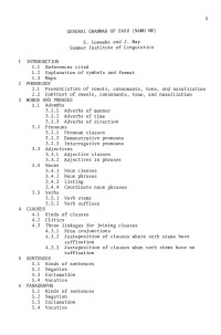 Unknown — General grammar of Fasu (Namo me)