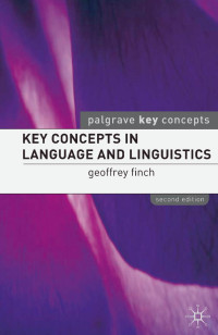 Geoffrey Finch; — Key Concepts in Language and Linguistics