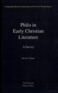 Unbekannt — David T Runia Philo in early Christian literature a survey 1993