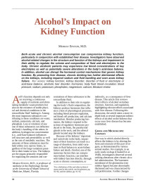 MURRAY EPSTEIN, M.D. — Alcohol’s Impact on Kidney Function