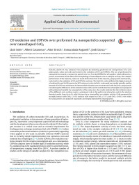 Lluís Soler & Albert Casanovas & Aitor Urrich & Inmaculada Angurell & Jordi Llorca — CO oxidation and COPrOx over preformed Au nanoparticles supported over nanoshaped CeO2