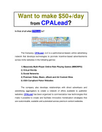 Aristianto — Microsoft Word - Want to make 50 in single day with CPALead.doc