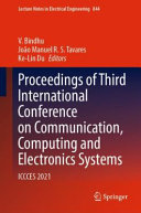 V. Bindhu, João Manuel R. S. Tavares, Ke-Lin Du — Proceedings of Third International Conference on Communication, Computing and Electronics Systems