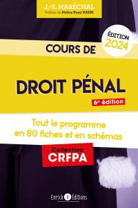 Jean-Yves Marechal — Cours De Droit Penal 2024: Tout Le Programme en Fiches Et en Schemas