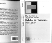 Max Horkheimer, Theodor W.adorno — Dialettica dell'illuminismo parte 1