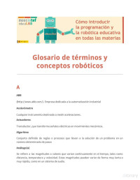 EDULAB — Glosario de Términos y Conceptos Robóticos