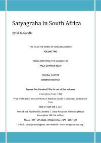 M. K. Gandhi, VALJI GOVINDJI DESAI, SHRIMAN NARAYAN — Satyagraha in South Africa