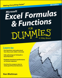 Ken Bluttman — Excel® Formulas & Functions For Dummies