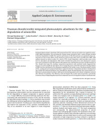 Devagi Kanakaraju & Jutta Kockler & Cherie A. Motti & Beverley D. Glass & Michael Oelgemöller — Titanium dioxide/zeolite integrated photocatalytic adsorbents for the degradation of amoxicillin