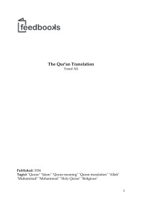 Yusuf Ali — The Qur'an Translation
