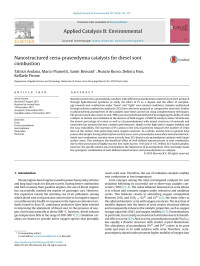 Tahrizi Andana & Marco Piumetti & Samir Bensaid & Nunzio Russo & Debora Fino & Raffaele Pirone — Nanostructured ceria-praseodymia catalysts for diesel soot combustion