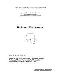 Theron Q Dumont — The Power of Concentration