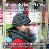 Sayjai Thawornsupacharoen [Thawornsupacharoen, Sayjai] — Puff Stitch Hat and Cowl Crochet Pattern