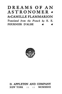 Camille Flammarion — Dreams of an astronomer