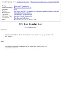 orphan_account — City Boy, Country Boy